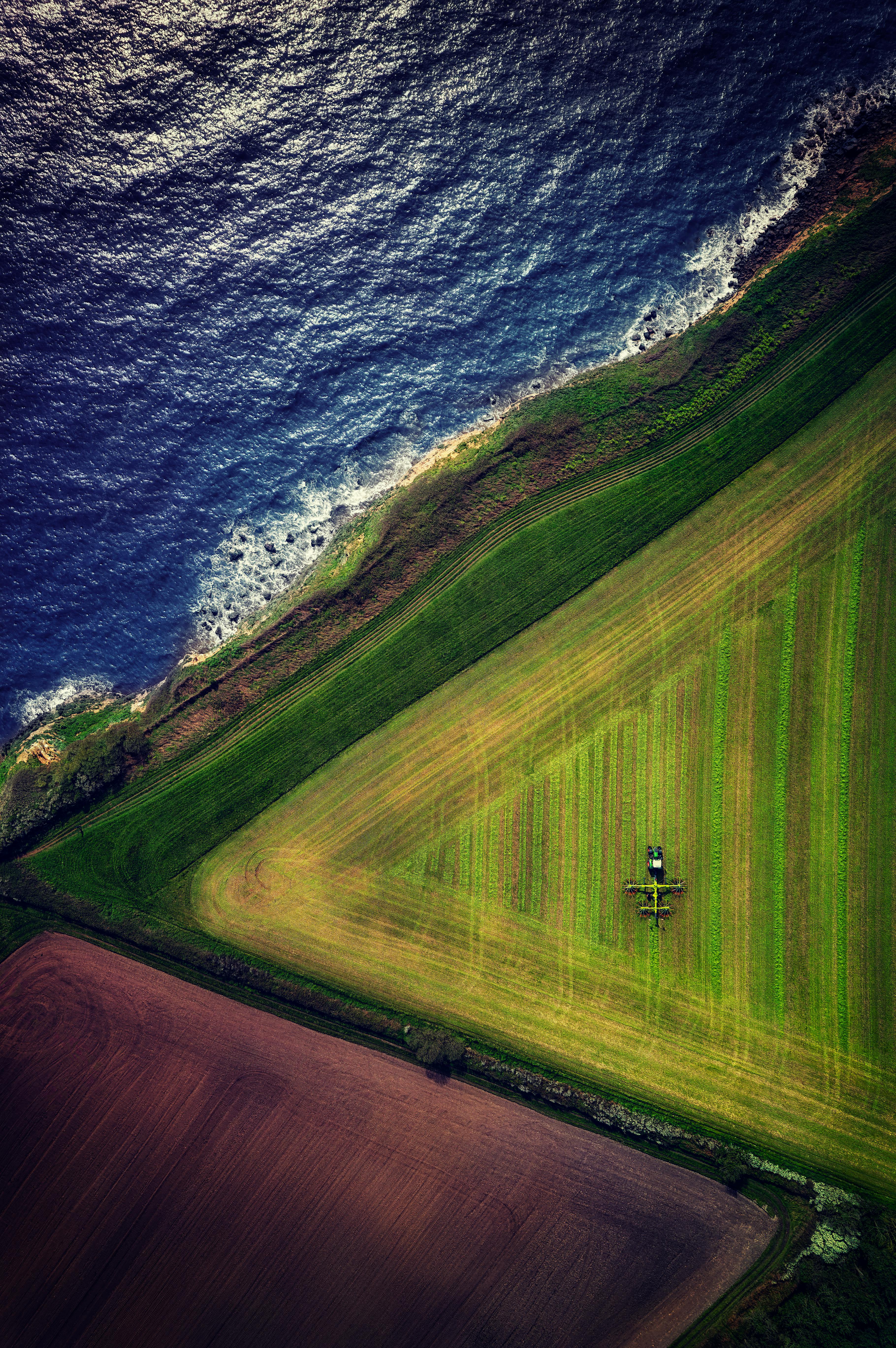 UK farm aerial view